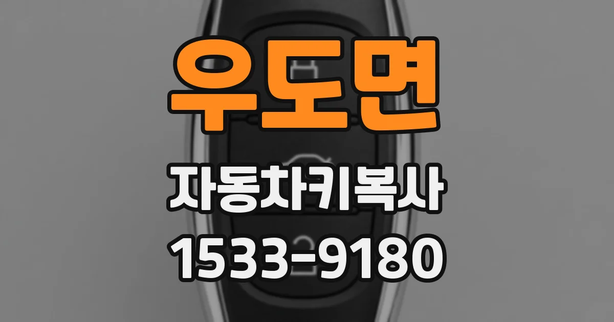 우도면 자동차키복사