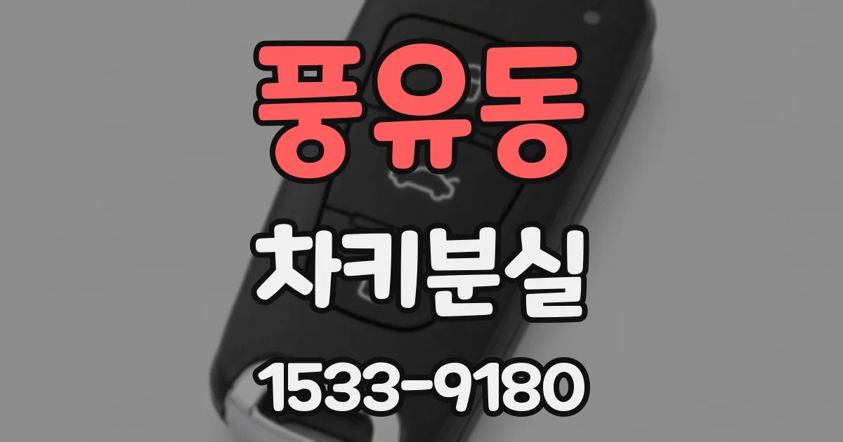 풍유동 차키분실