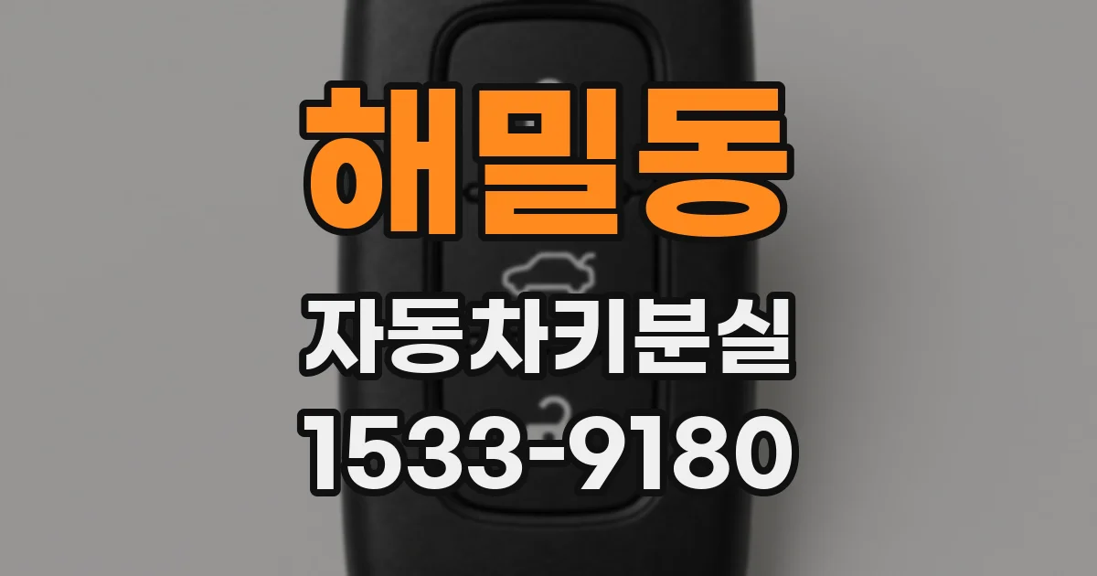 해밀동 자동차키분실