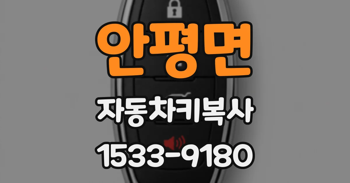 안평면 자동차키복사
