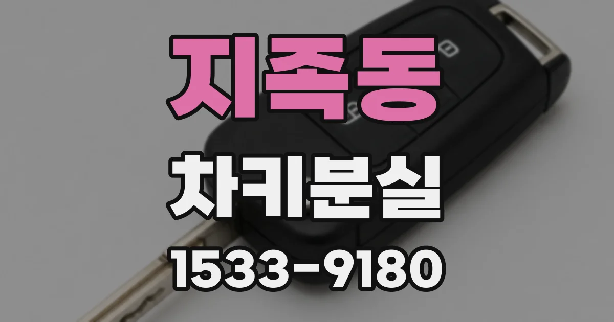 지족동 차키분실
