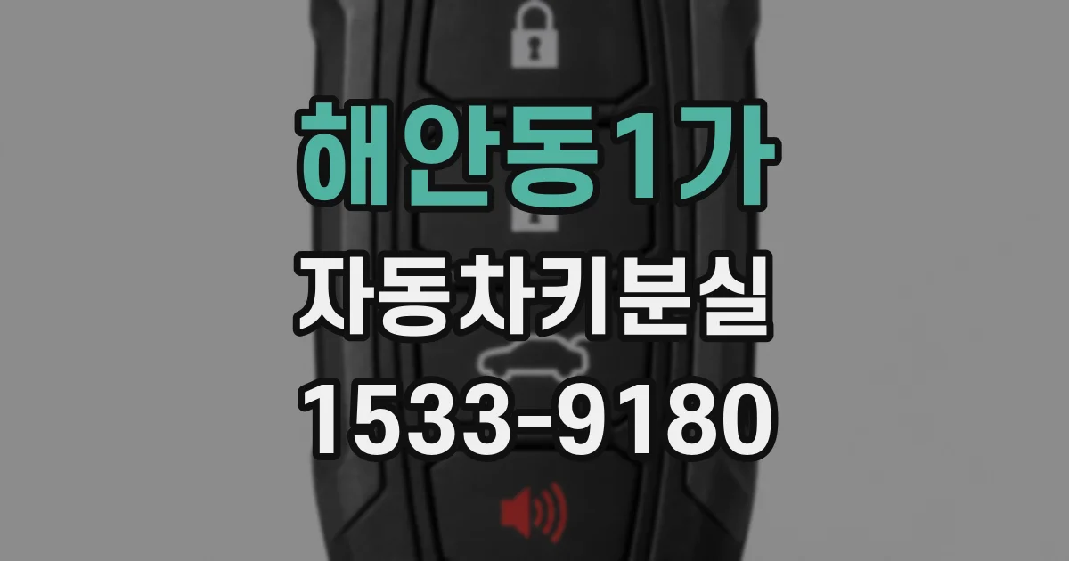 해안동1가 자동차키분실