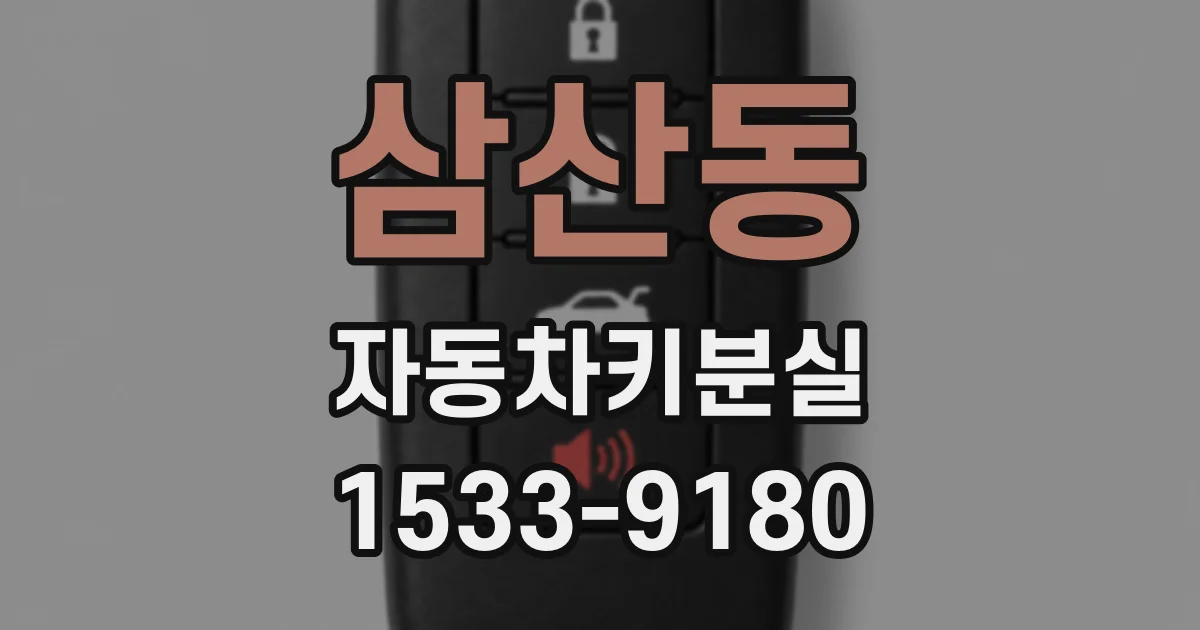 삼산동 자동차키분실