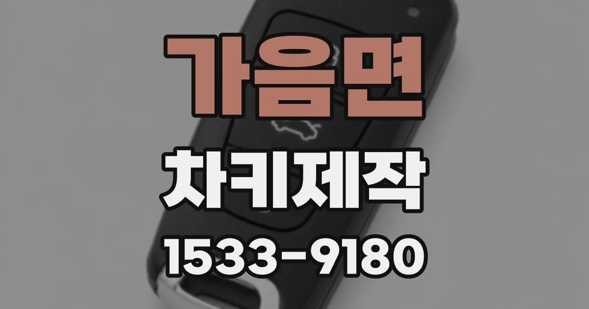 가음면 차키제작