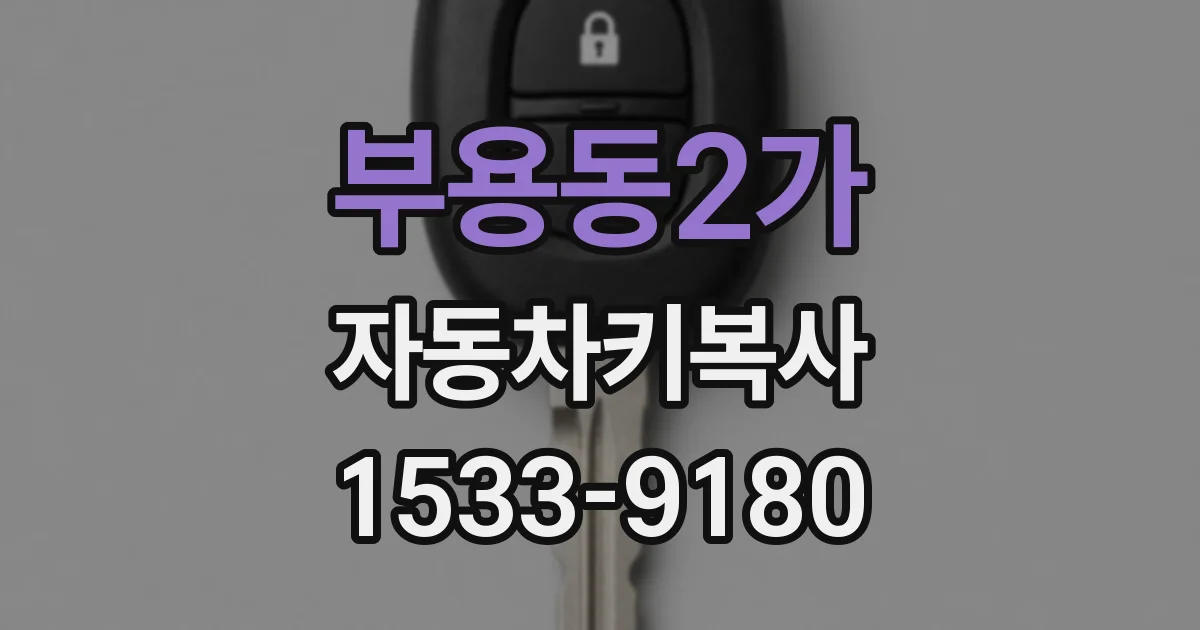 부용동2가 자동차키복사