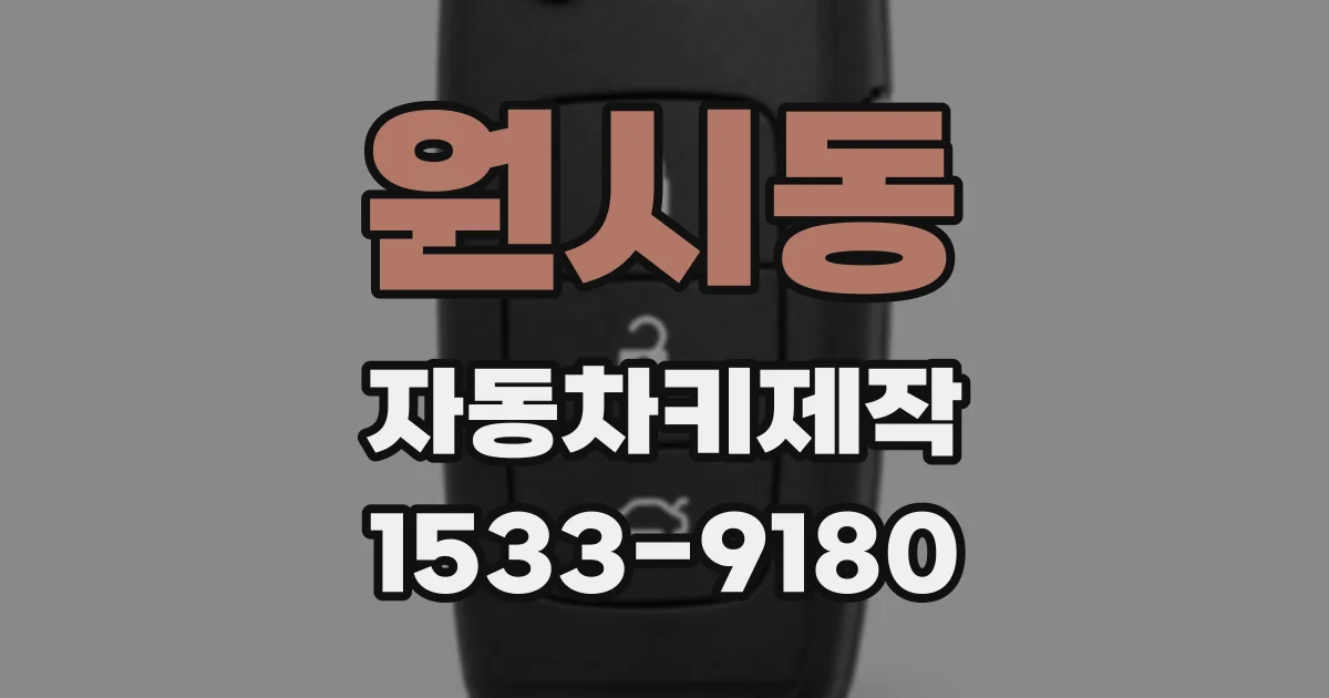 원시동 자동차키제작