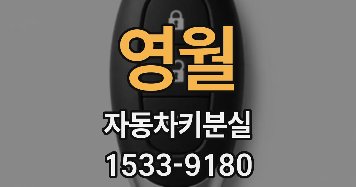 영월 자동차키분실