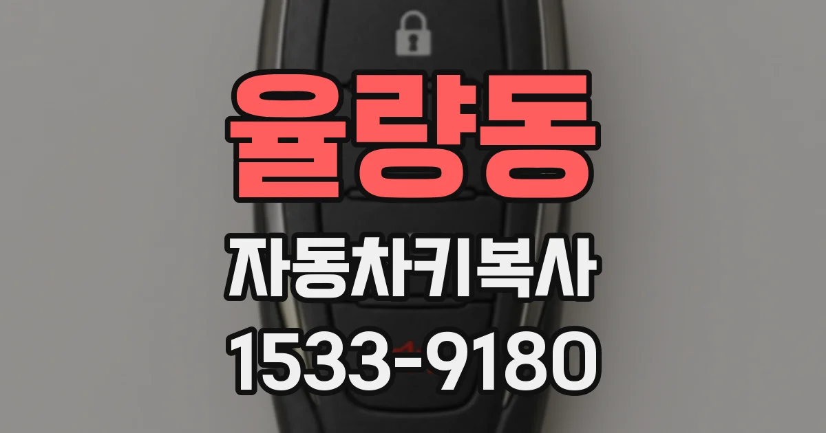 율량동 자동차키복사