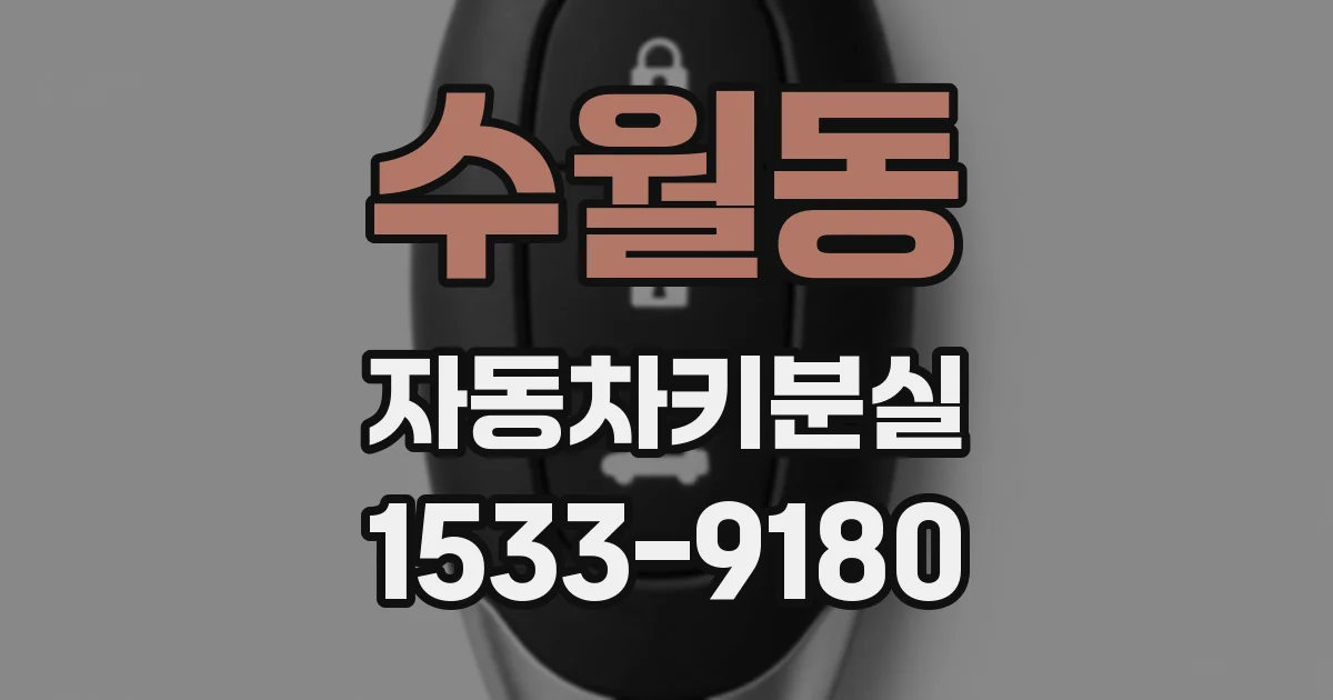 수월동 자동차키분실