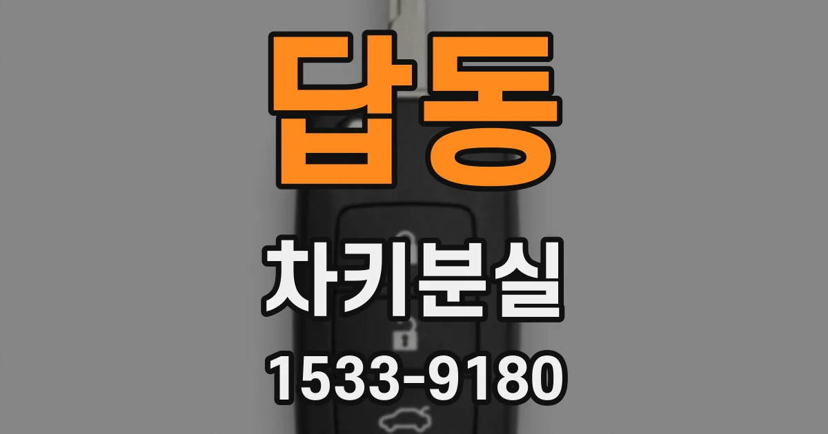 답동 차키분실