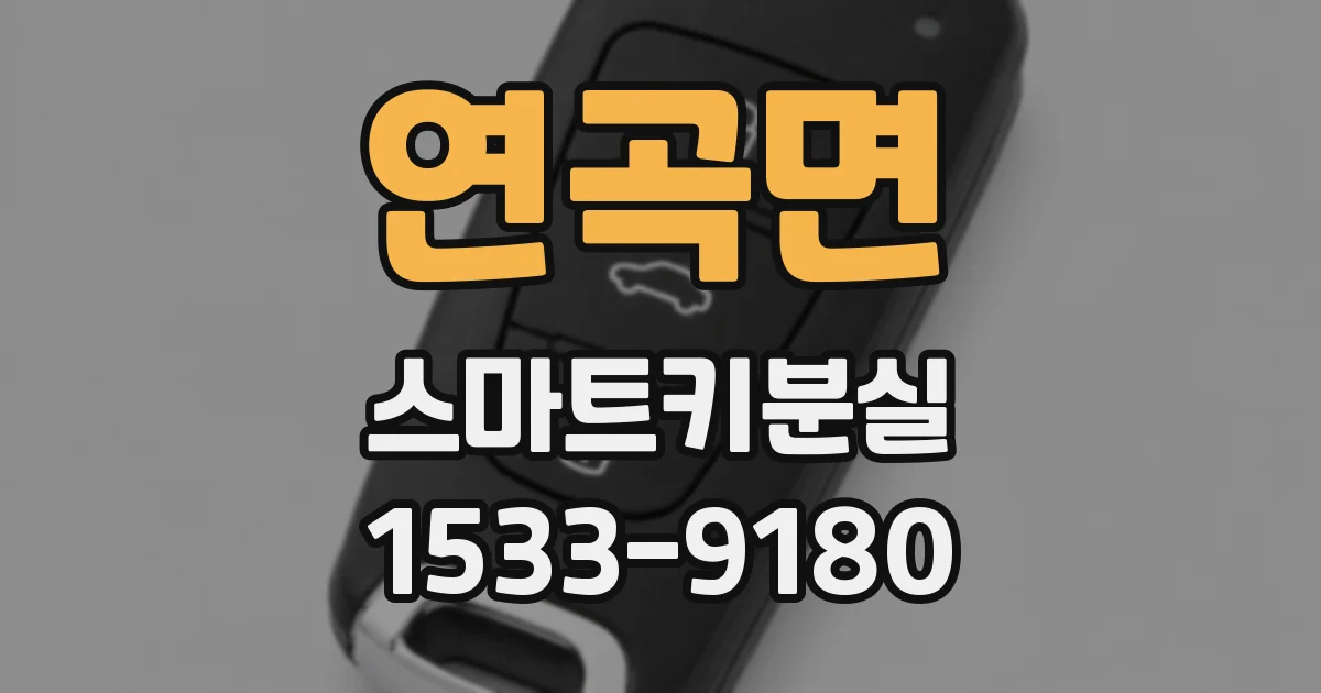 연곡면 스마트키분실