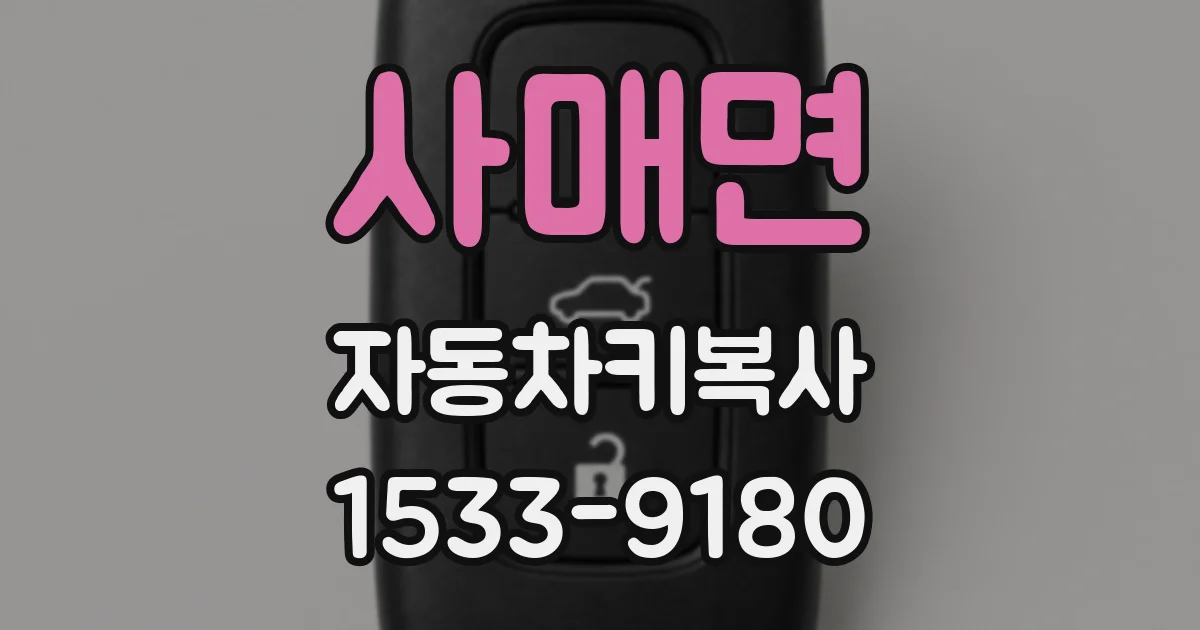 사매면 자동차키복사