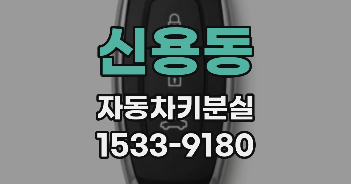 신용동 자동차키분실