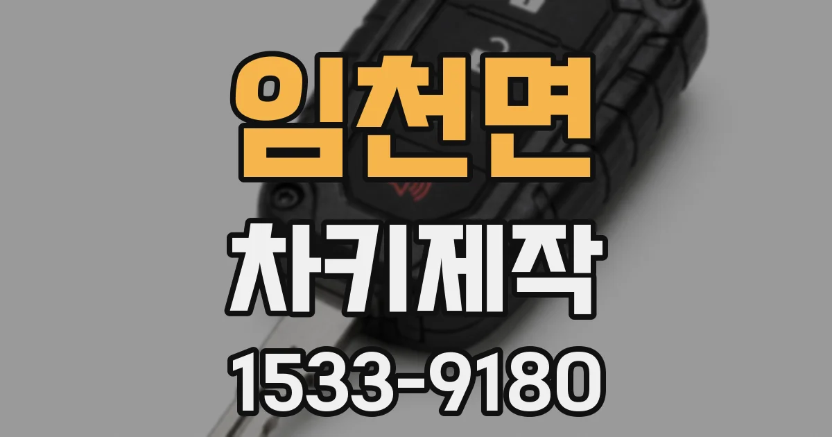 임천면 차키제작