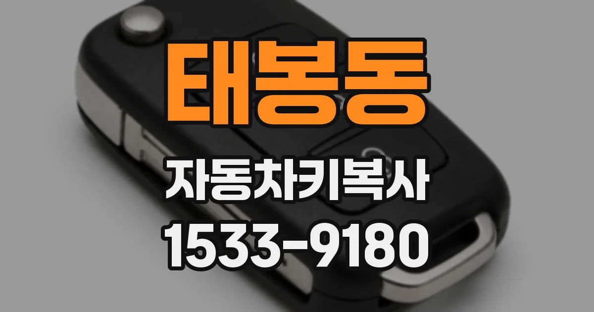 태봉동 자동차키복사