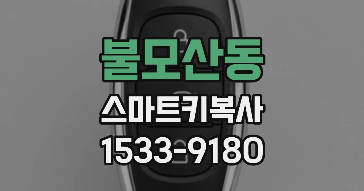불모산동 스마트키복사