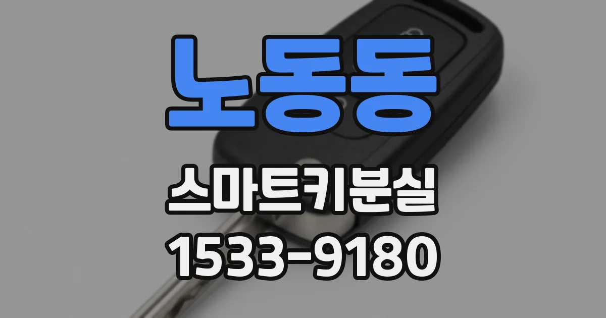 노동동 스마트키분실