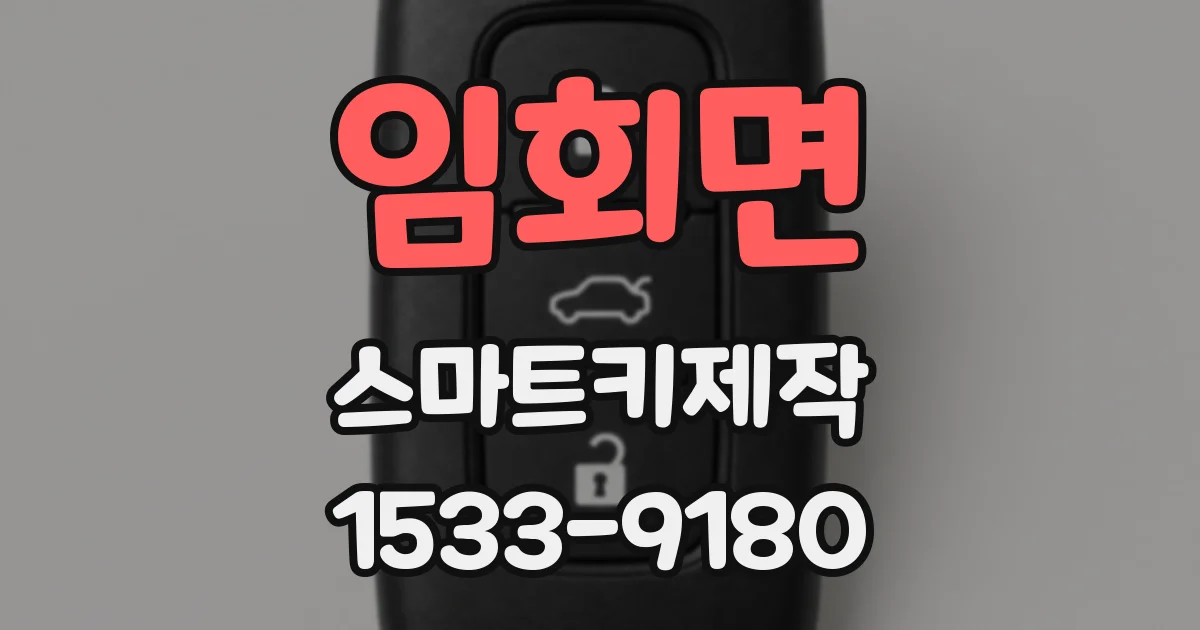 임회면 스마트키제작