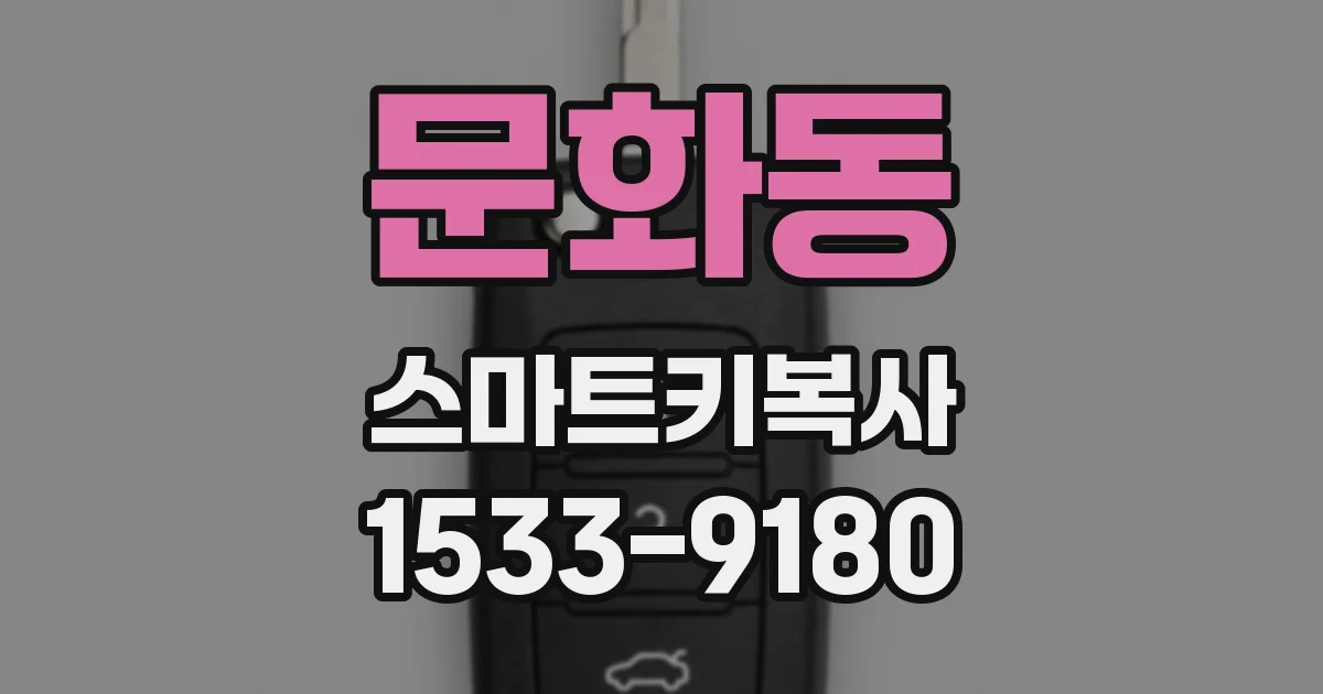 문화동 스마트키복사