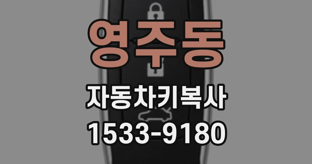 영주동 자동차키복사