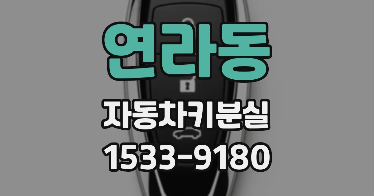 연라동 자동차키분실