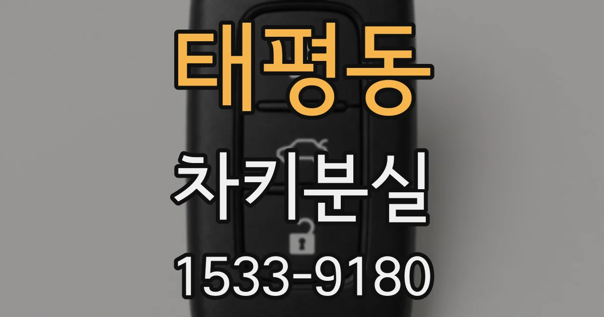 태평동 차키분실