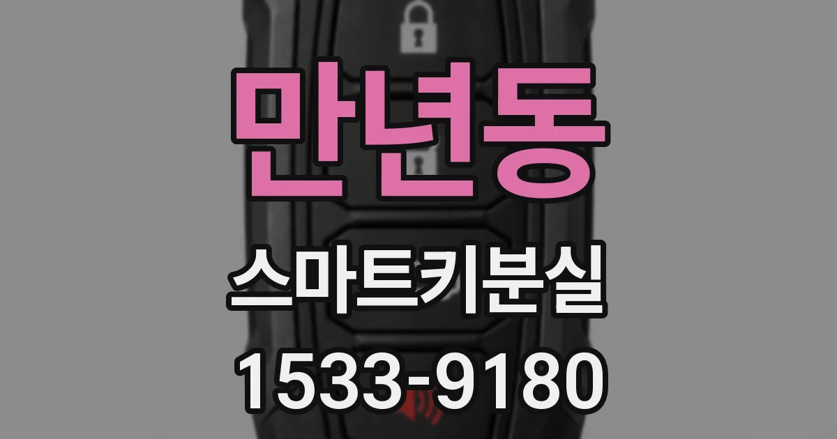 만년동 스마트키분실