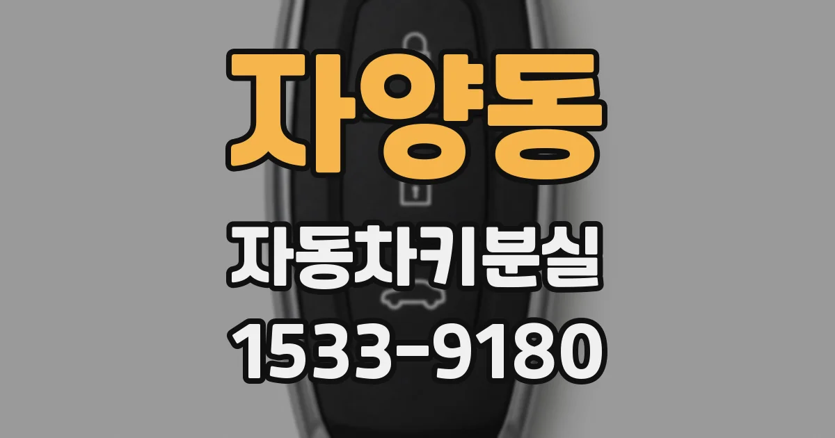 자양동 자동차키분실