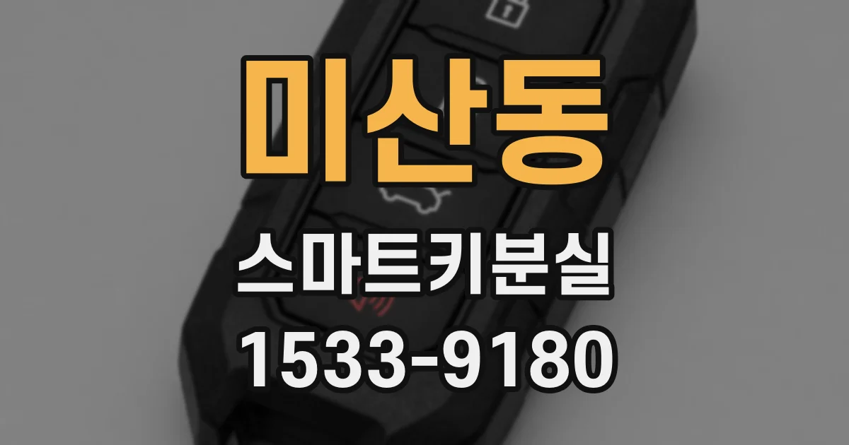 미산동 스마트키분실