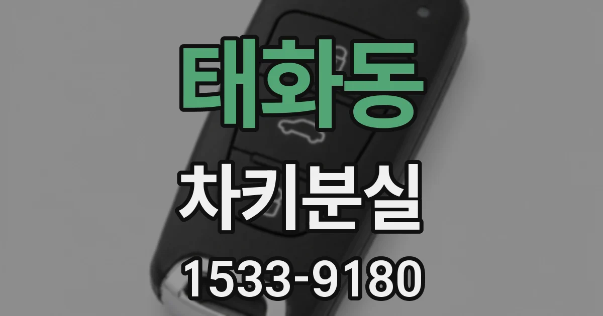 태화동 차키분실