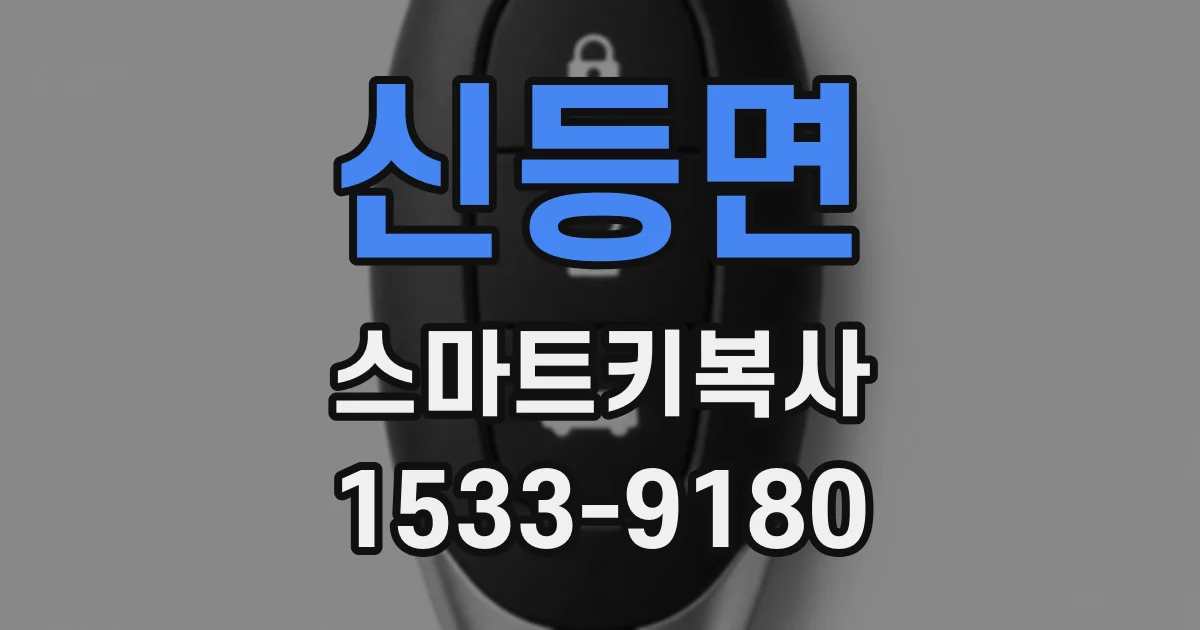 신등면 스마트키복사
