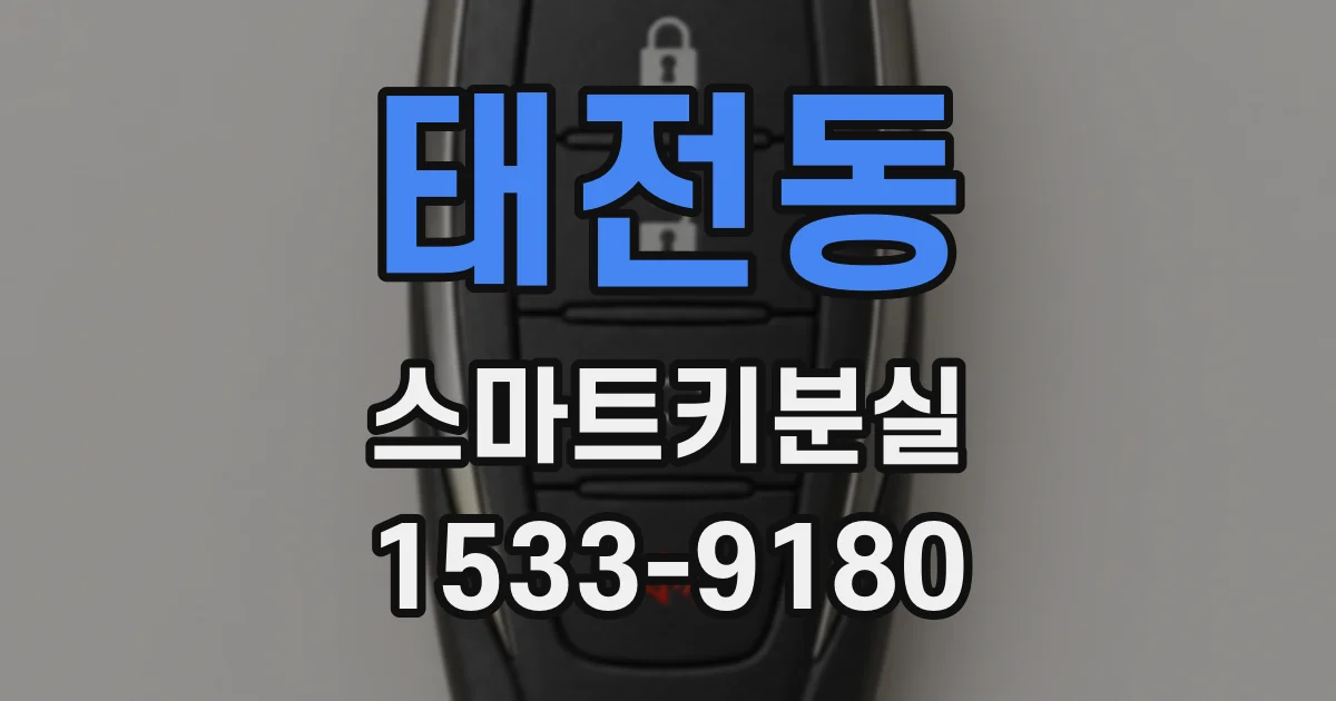 태전동 스마트키분실