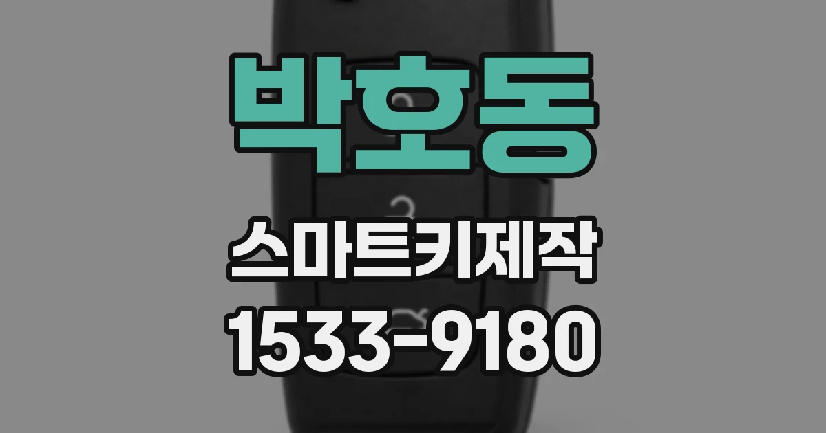 박호동 스마트키제작