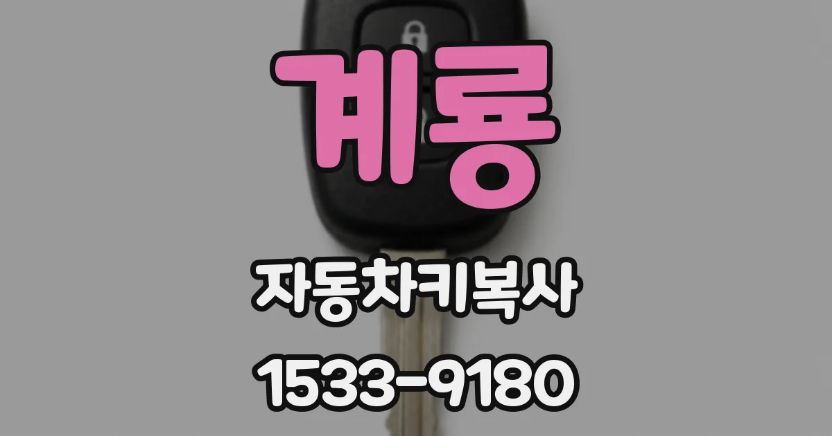 계룡 자동차키복사