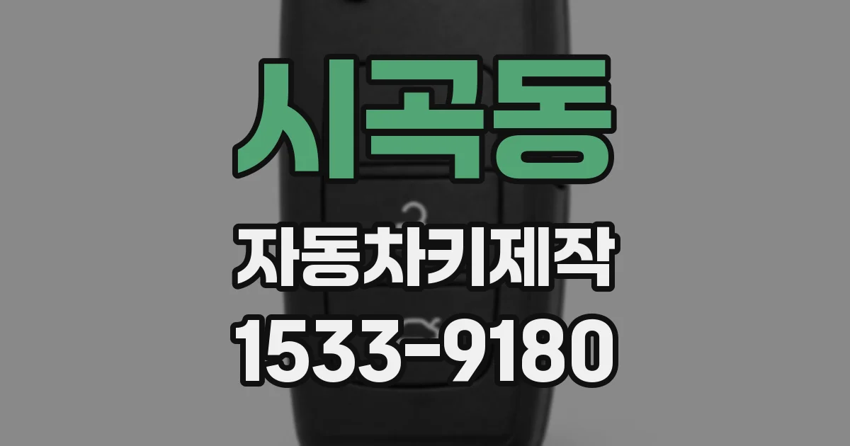 시곡동 자동차키제작