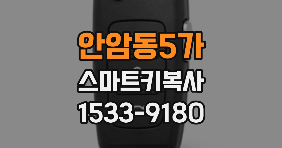 안암동5가 스마트키복사