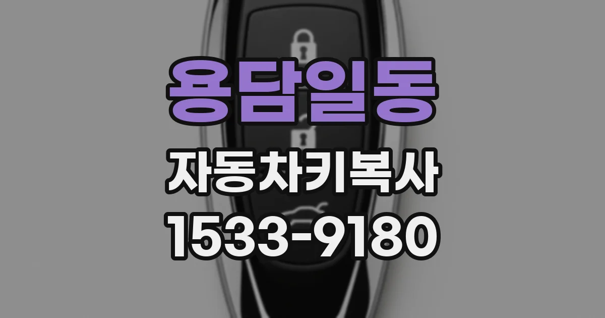 용담일동 자동차키복사