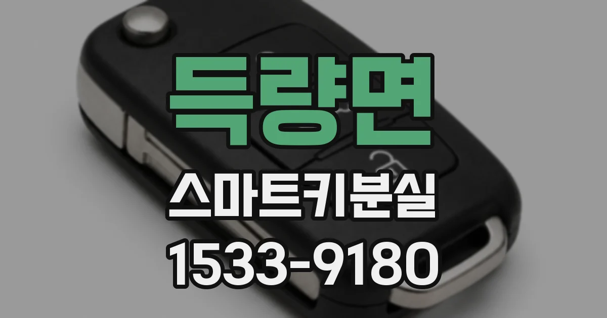 득량면 스마트키분실