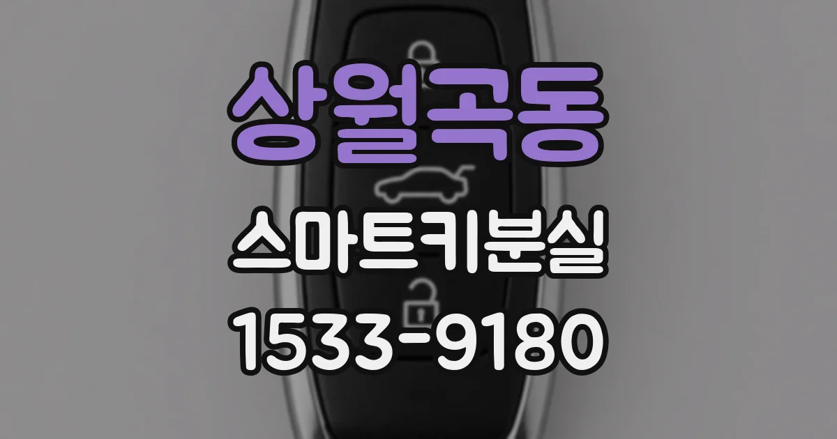 상월곡동 스마트키분실