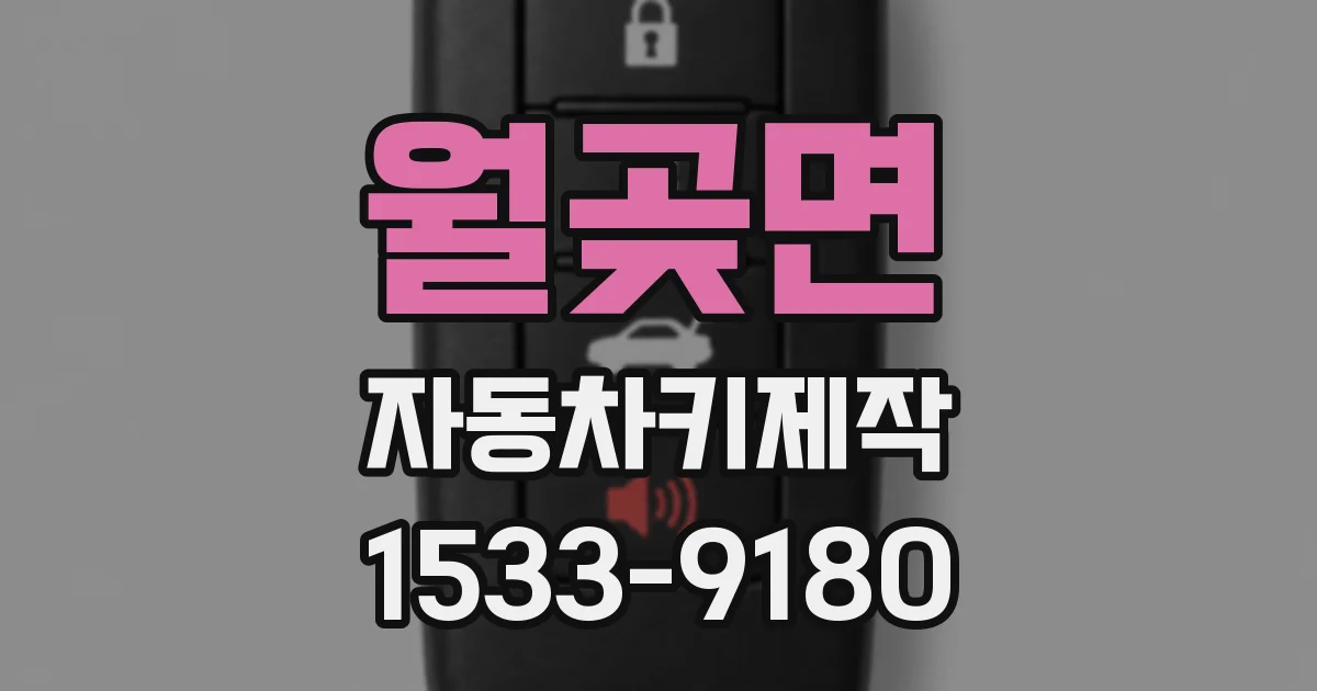 월곶면 자동차키제작