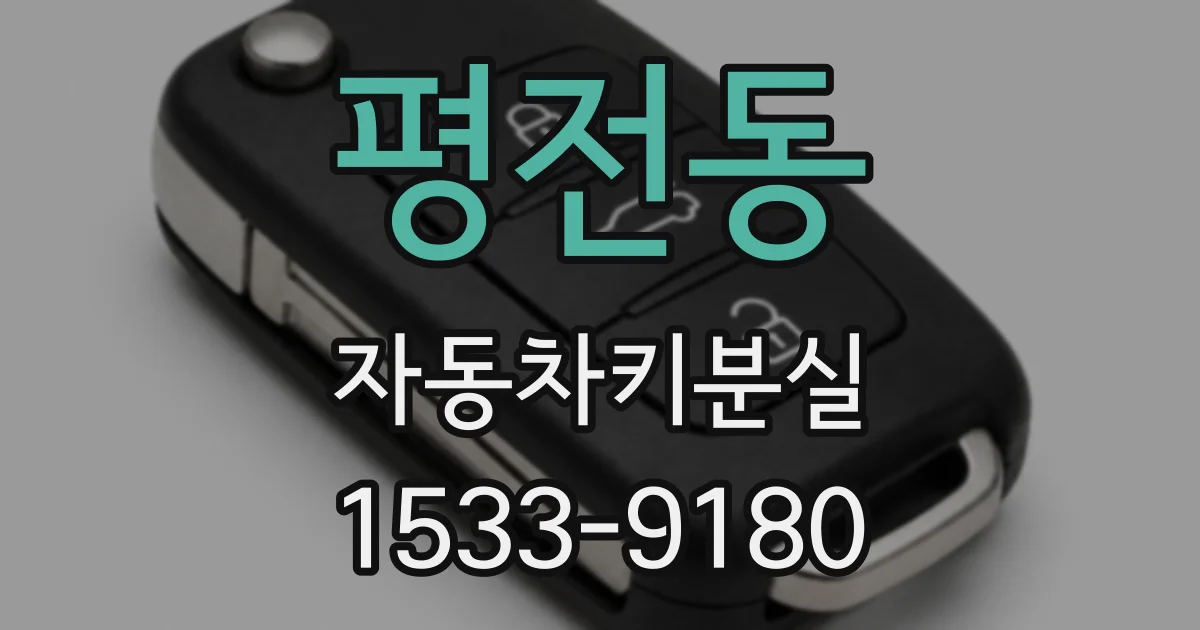평전동 자동차키분실