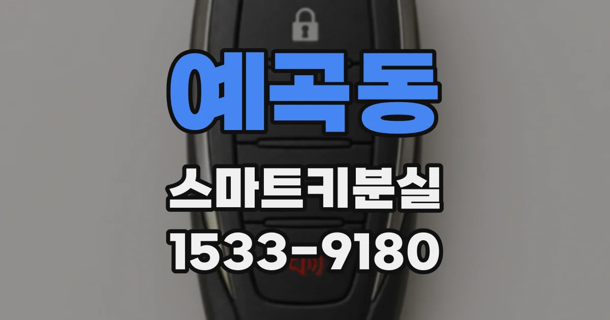 예곡동 스마트키분실