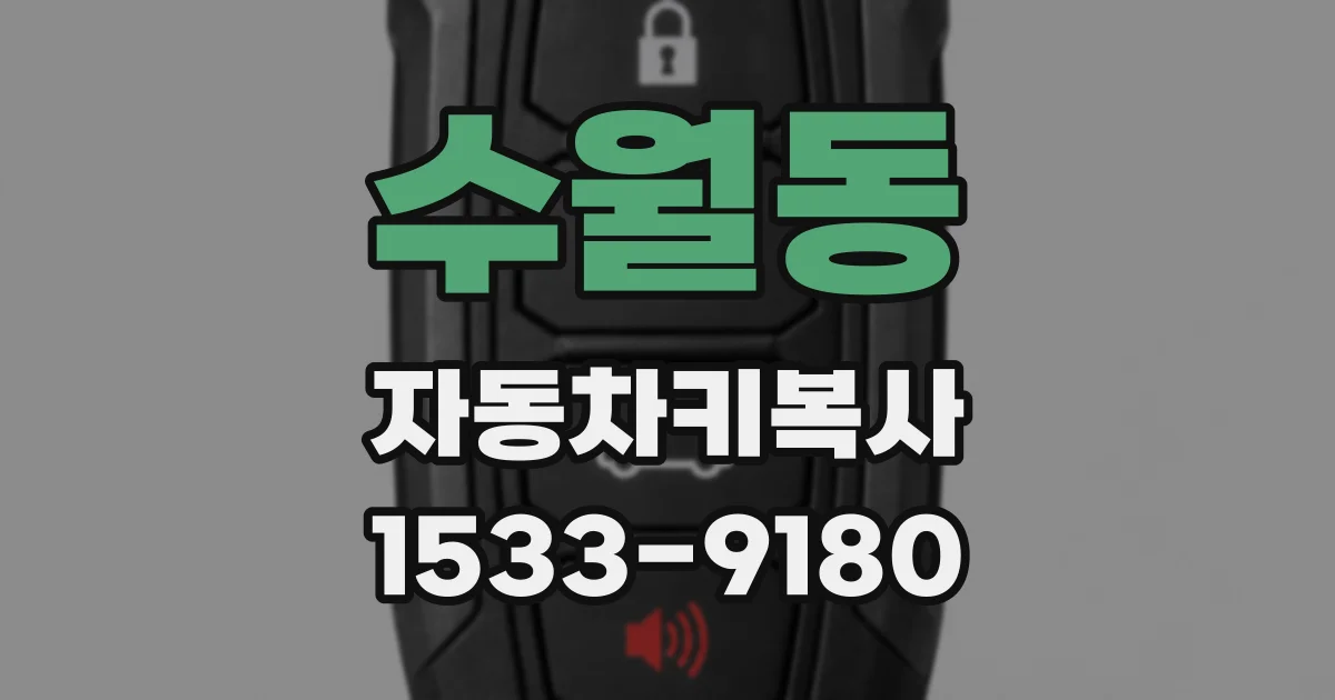 수월동 자동차키복사