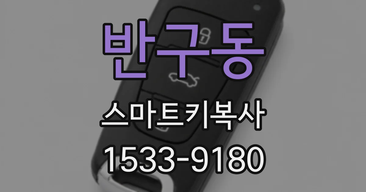반구동 스마트키복사