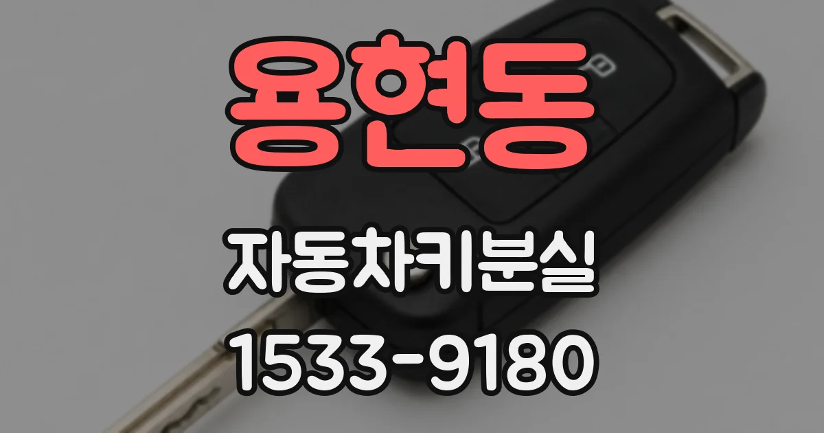 용현동 자동차키분실