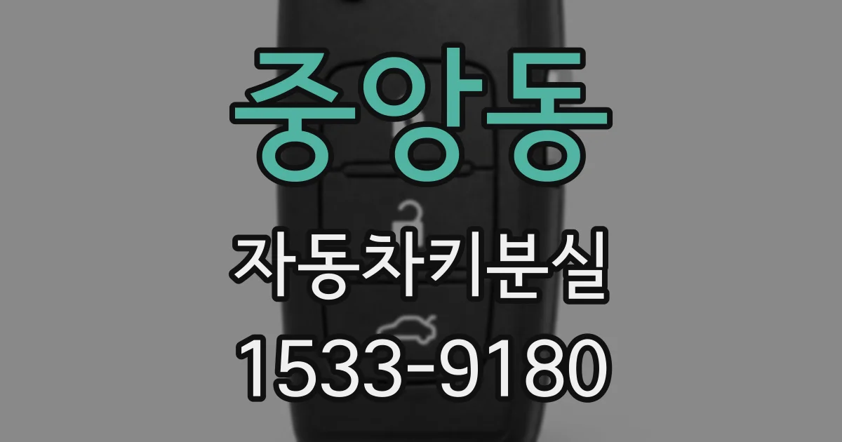 중앙동 자동차키분실