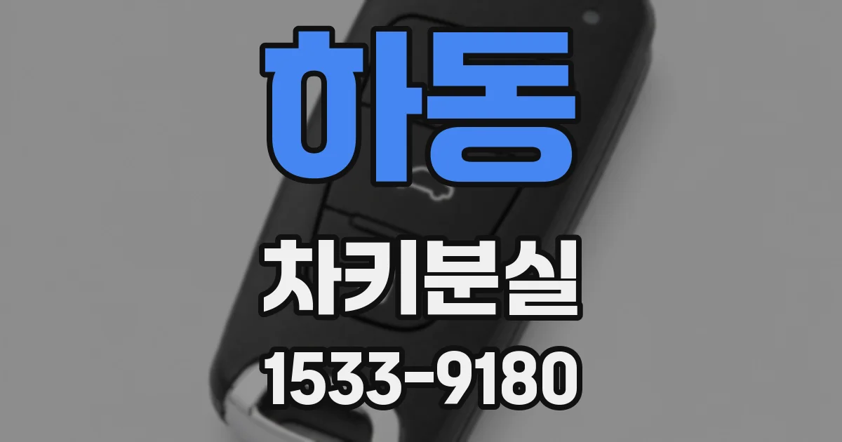 하동 차키분실