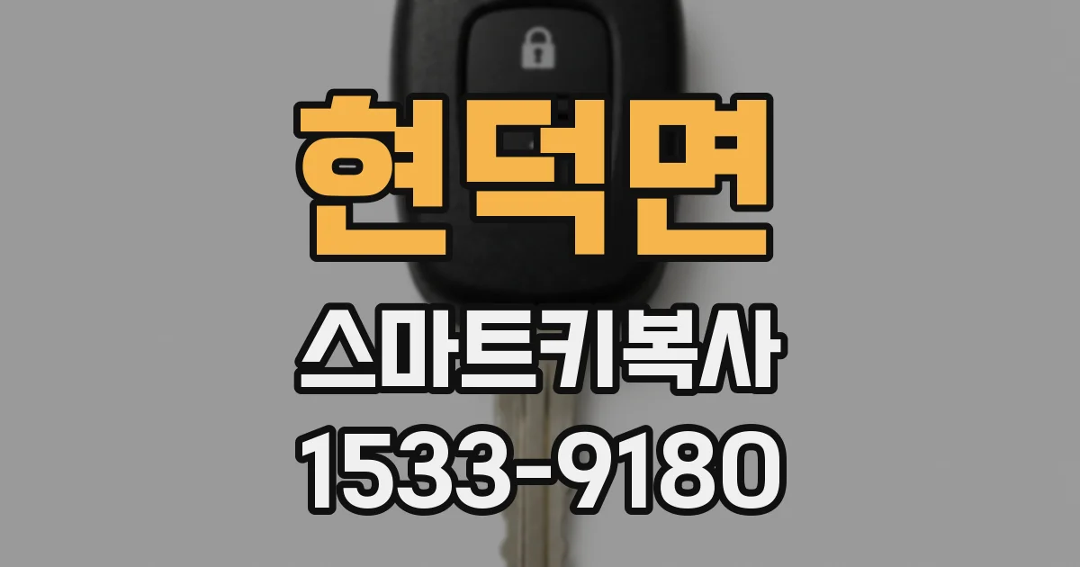 현덕면 스마트키복사