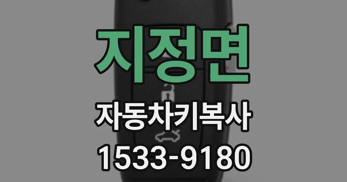 지정면 자동차키복사