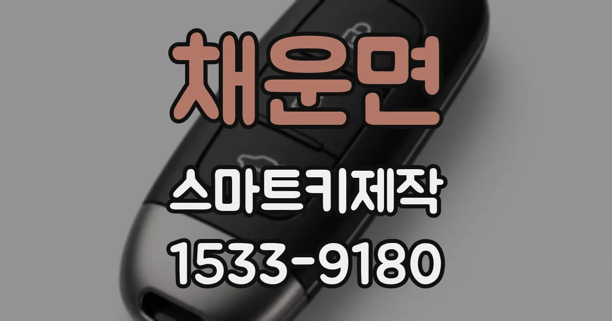 채운면 스마트키제작